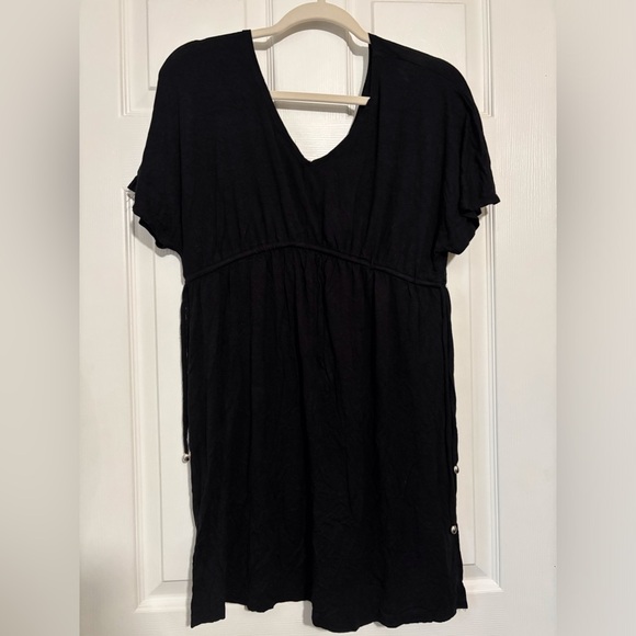 Merona Black V-Neck Coverup Dress - Picture 2 of 3